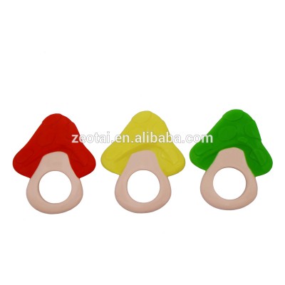 Mushroom pink Silicone Necklace for Teething Babies and Kids Gender Neutral Baby Teething toy