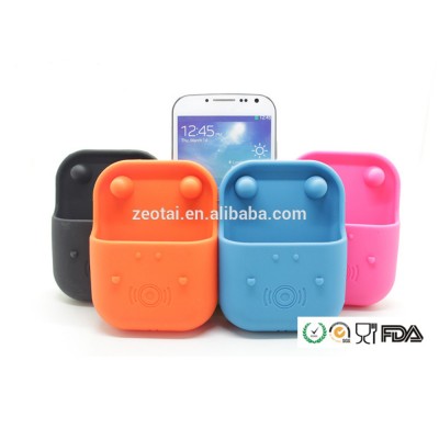 Hippo Shaped Silicone Cell Phone Speaker/ amplifier for promotion