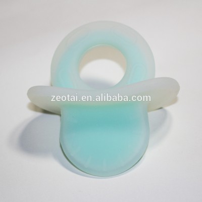 Food grade soft fruit shape silicone baby teether / baby teething necklace for biting