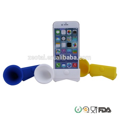 2017 most popular silicone horn speaker, cellphone amplifier for iphone